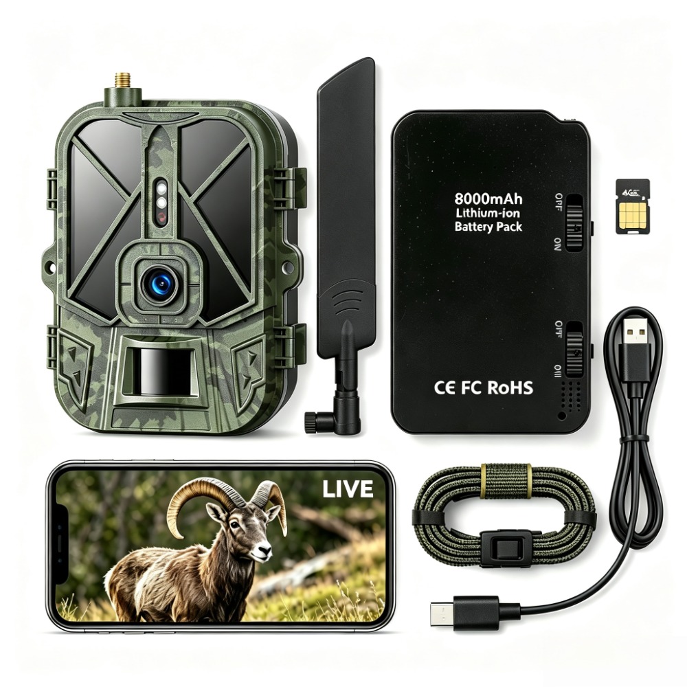 Hunting And Outdoor Shows - Outdoor 4G 120MP 4K Live-Show Wildtierkamera